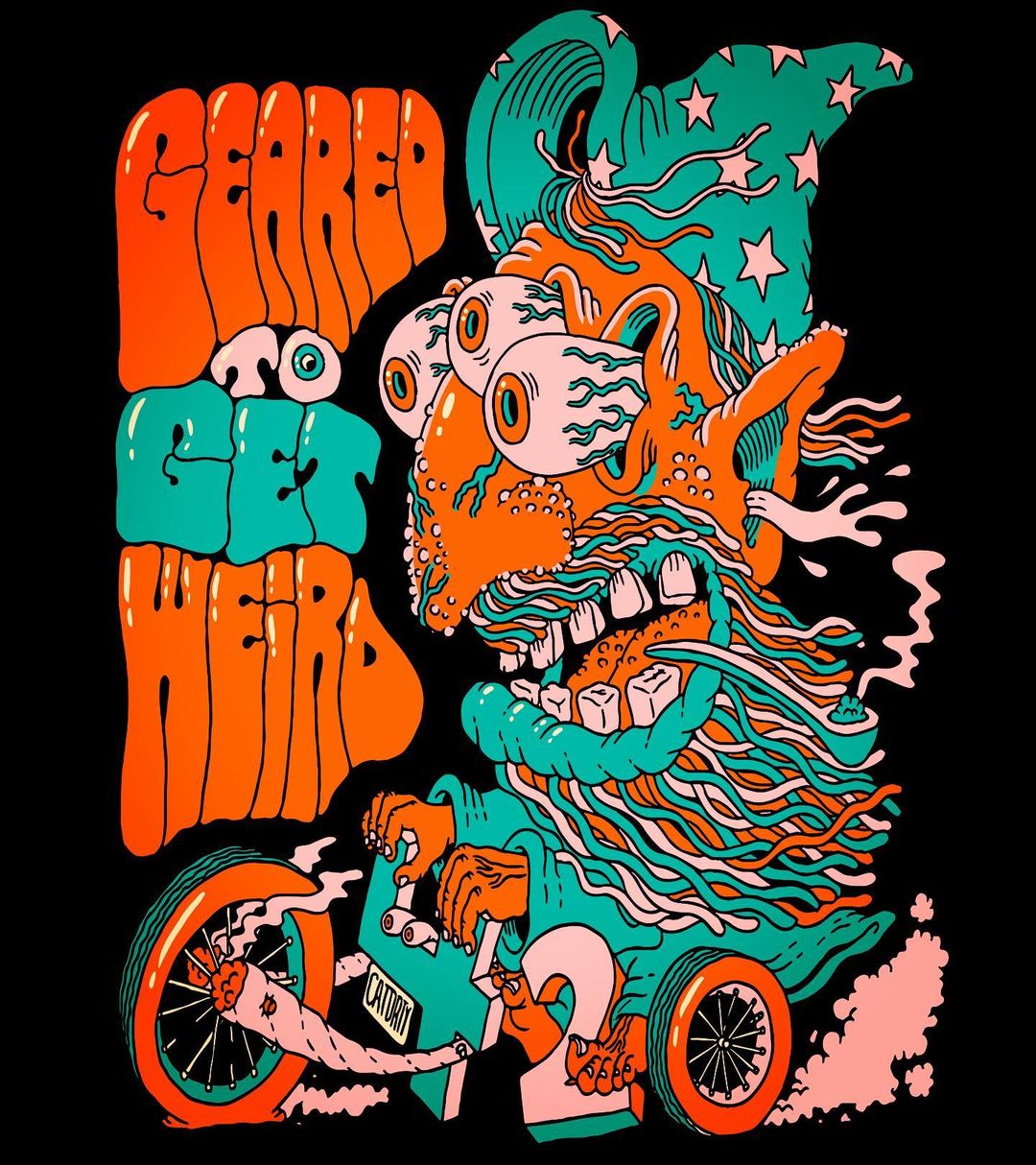 Scary psychedelic art - Geared To Get Weird